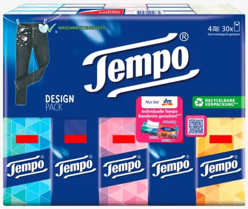 Tempo Pocket Tissues/  per pack (10 mini packs)